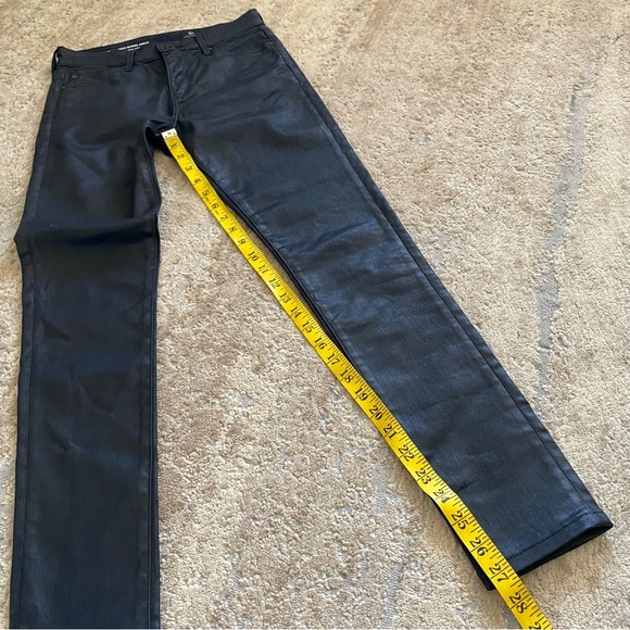 Ag Adriano Goldschmied The Farrah Skinny Ankle High Rise Leatherette Black: 25R - Picture 7 of 12